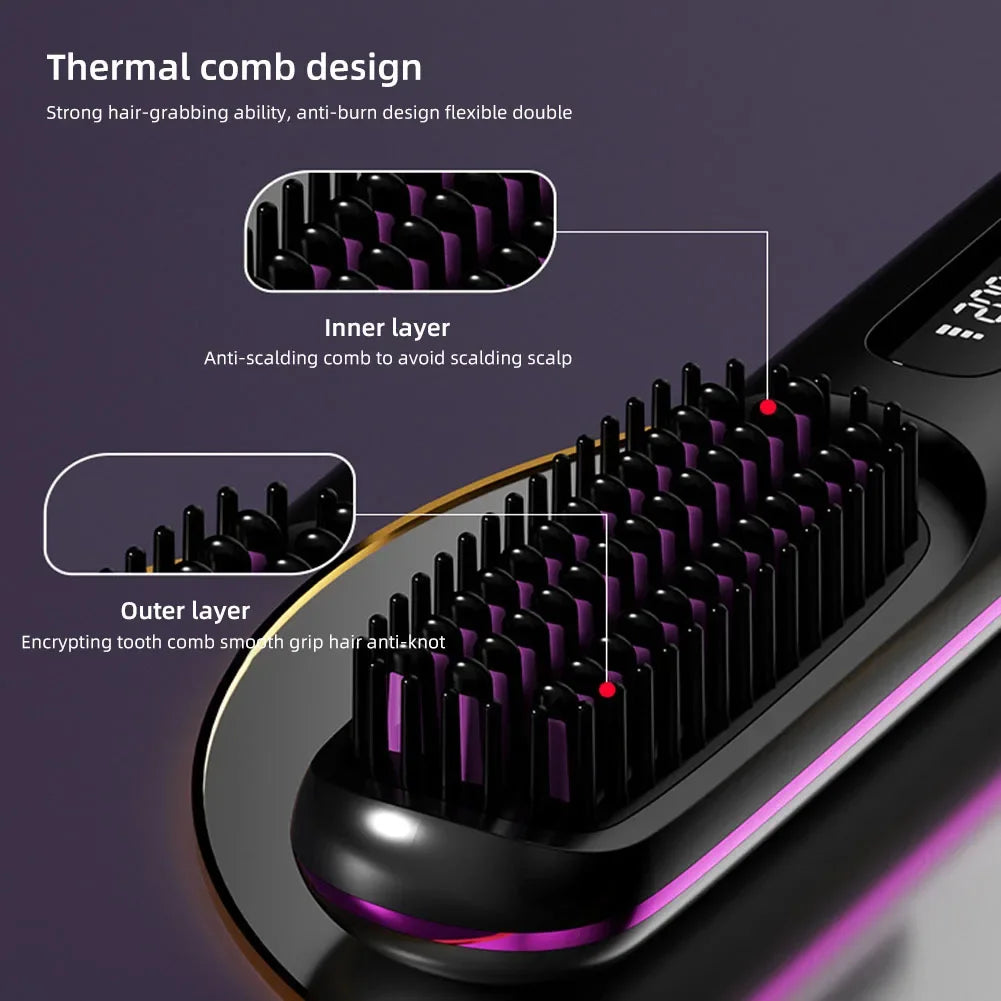 Portable Wireless Hair Straightener